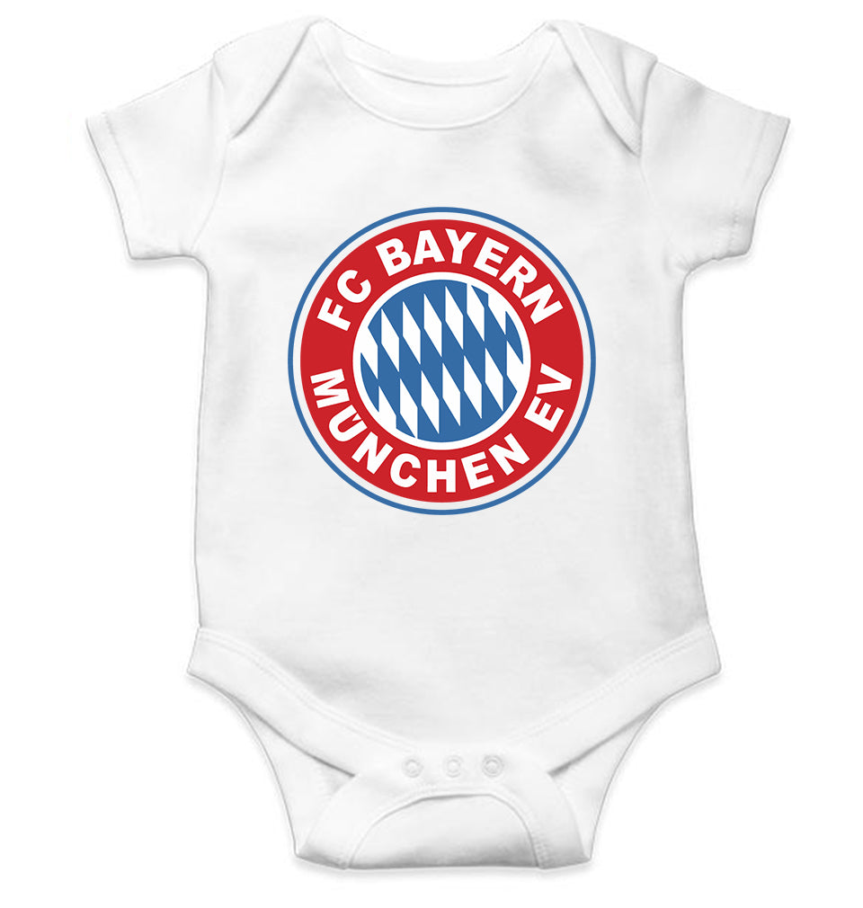 Bayern Munich Kids Romper For Baby Boy/Girl-0-5 Months(18 Inches)-White-Ektarfa.online