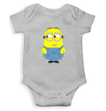 Load image into Gallery viewer, Minion Naughty Kids Romper For Baby Boy/Girl-0-5 Months(18 Inches)-Grey-Ektarfa.online
