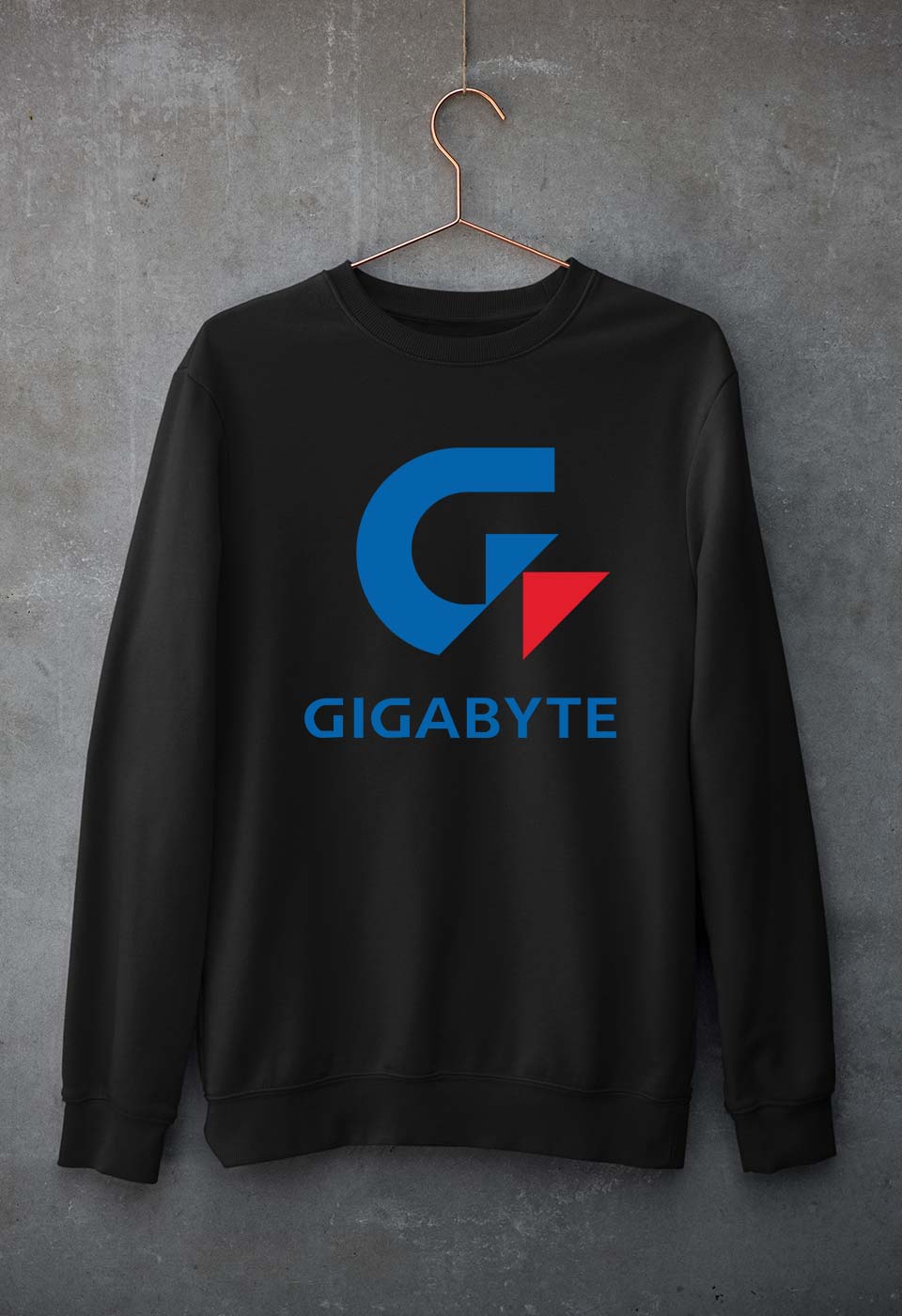 Gigabyte Unisex Sweatshirt for Men/Women-Black-Ektarfa.online