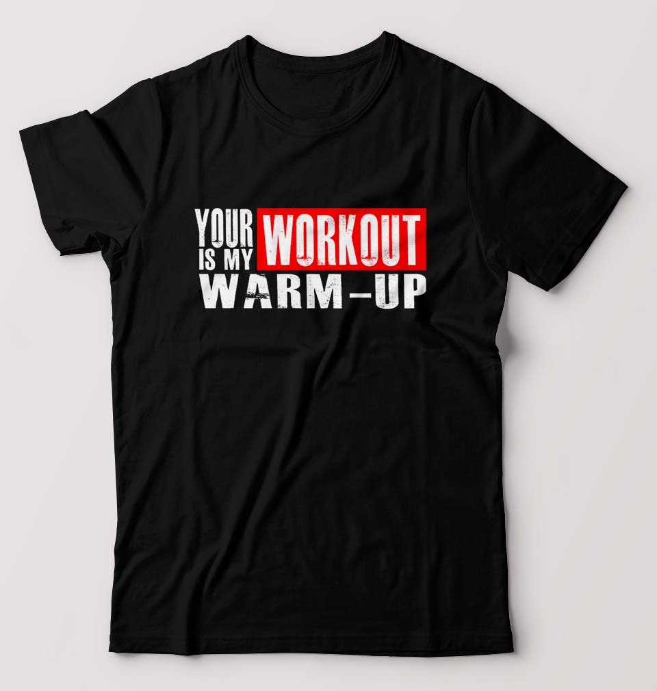 Gym T-Shirt for Men-S(38 Inches)-Black-Ektarfa.online