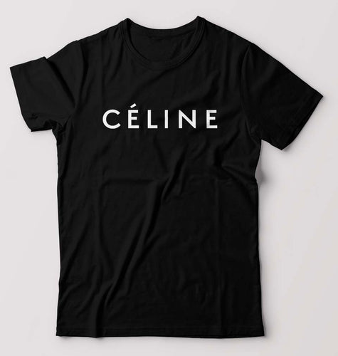 Celine T-Shirt for Men-S(38 Inches)-Black-Ektarfa.online