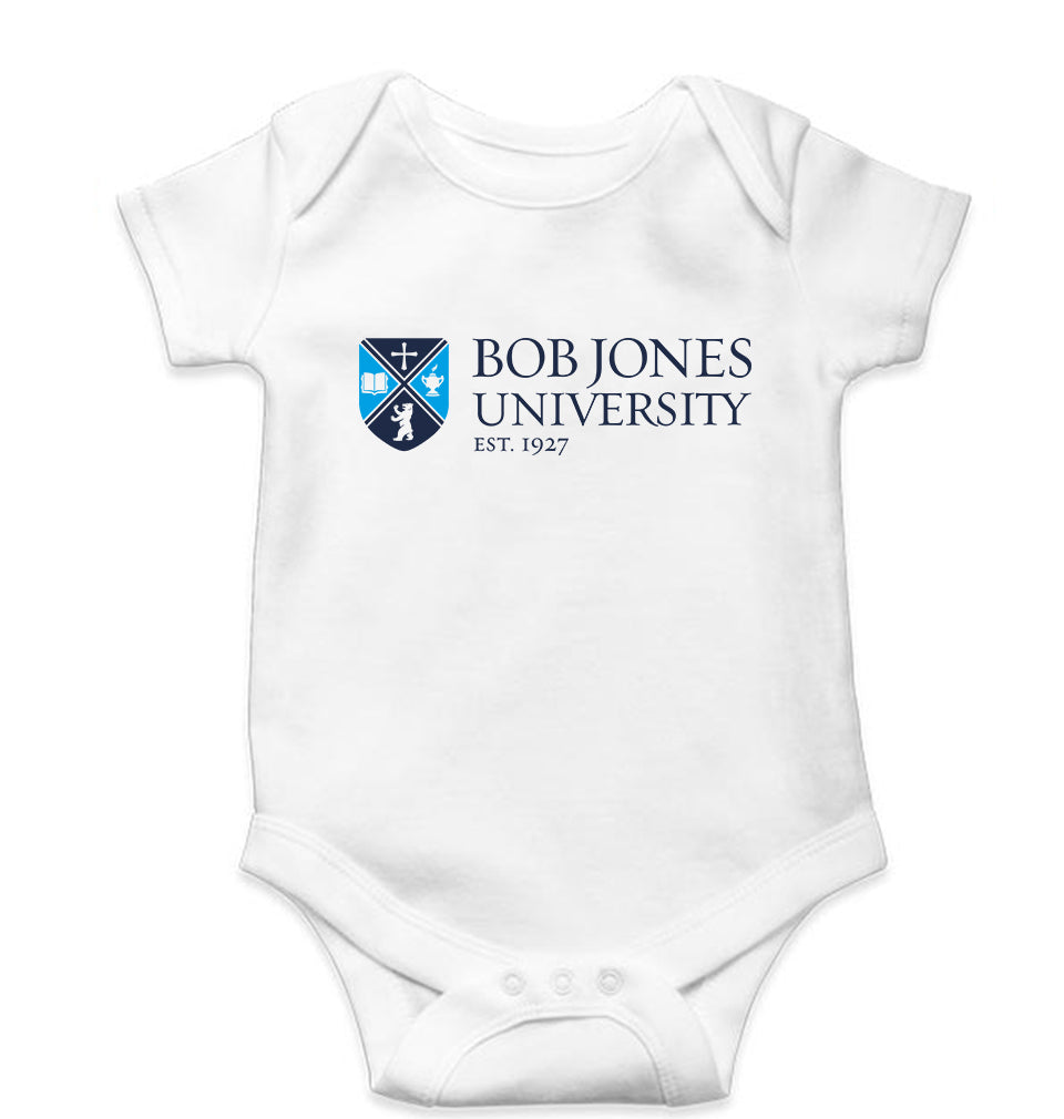 Bob Jones University Kids Romper For Baby Boy/Girl-White-Ektarfa.online