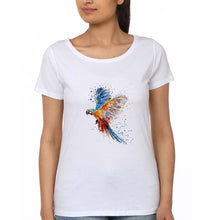 Load image into Gallery viewer, Parrot T-Shirt for Women-White-Ektarfa.online
