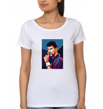 Load image into Gallery viewer, Novak Djokovic Tennis T-Shirt for Women-White-Ektarfa.online
