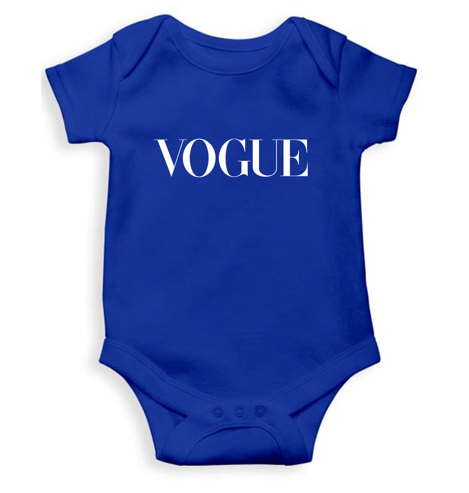 Vogue Kids Romper For Baby Boy/Girl-0-5 Months(18 Inches)-Royal Blue-Ektarfa.online