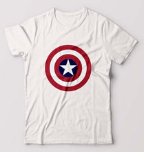 Load image into Gallery viewer, Captain America T-Shirt for Men-S(38 Inches)-White-Ektarfa.online
