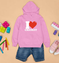 Load image into Gallery viewer, I Love Cricket Kids Hoodie for Boy/Girl-Light Baby Pink-Ektarfa.online
