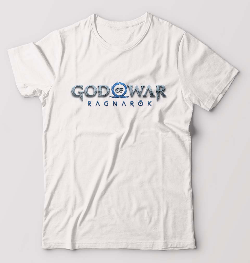 God of War Ragnarok T-Shirt for Men-S(38 Inches)-White-Ektarfa.online