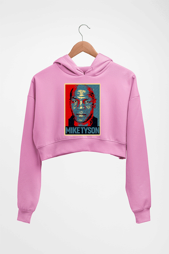 Mike Tyson Crop HOODIE FOR WOMEN-Light Baby Pink-Ektarfa.online