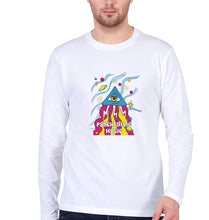 Load image into Gallery viewer, Psychedelic Music Full Sleeves T-Shirt for Men-White-Ektarfa.online
