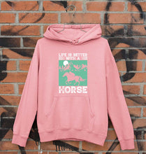 Load image into Gallery viewer, Horse Riding Unisex Hoodie for Men/Women-Light Pink-Ektarfa.online
