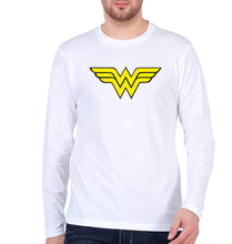 Load image into Gallery viewer, Wonder Woman Superhero Full Sleeves T-Shirt for Men-White-Ektarfa.online
