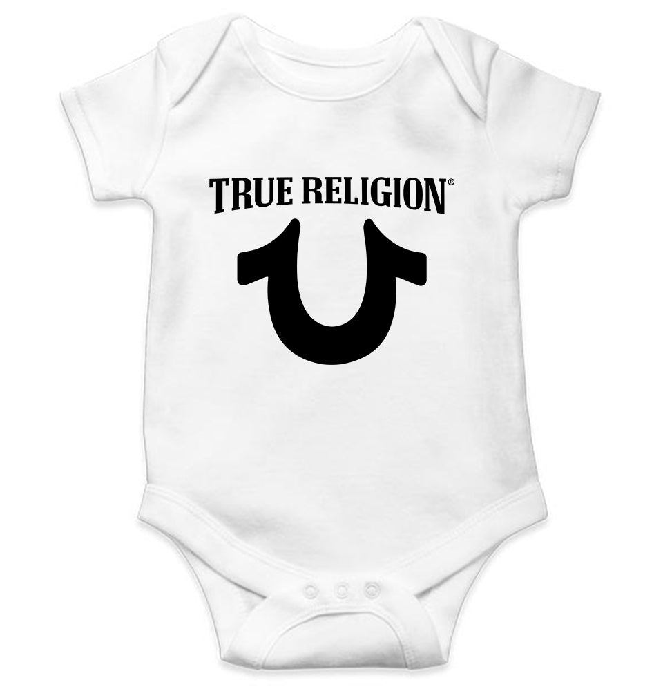 True Religion Kids Romper For Baby Boy/Girl-0-5 Months(18 Inches)-White-Ektarfa.online