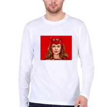 Load image into Gallery viewer, Scarlet Witch Wanda Full Sleeves T-Shirt for Men-White-Ektarfa.online
