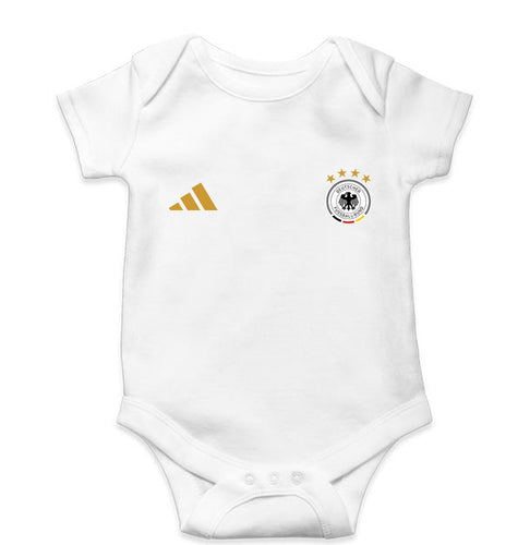 Germany Football Kids Romper For Baby Boy/Girl-0-5 Months(18 Inches)-White-Ektarfa.online