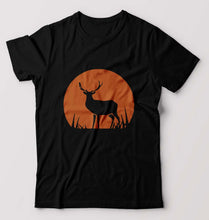 Load image into Gallery viewer, Deer T-Shirt for Men-Black-Ektarfa.online
