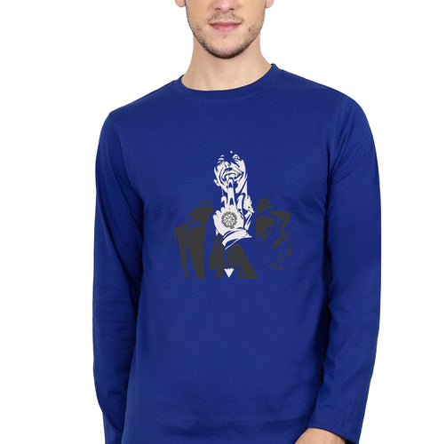 Alucard Full Sleeves T-Shirt for Men-Royal Blue-Ektarfa.online