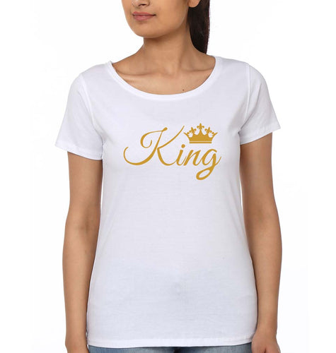 King T-Shirt for Women-White-Ektarfa.online