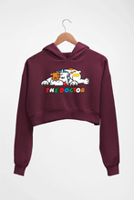 Load image into Gallery viewer, Rossi The Doctor Crop HOODIE FOR WOMEN-Maroon-Ektarfa.online
