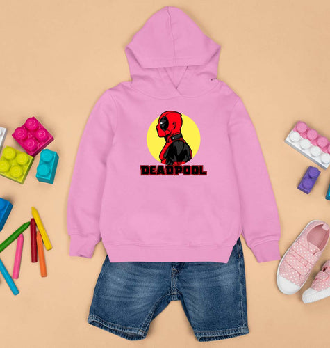 Deadpool Superhero Kids Hoodie for Boy/Girl-Light Baby Pink-Ektarfa.online