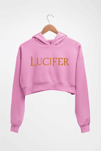 Load image into Gallery viewer, Lucifer Crop HOODIE FOR WOMEN-Light Baby Pink-Ektarfa.online
