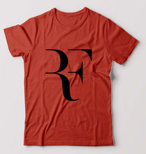 Load image into Gallery viewer, Roger Federer(RF) T-Shirt for Men-S(38 Inches)-Orange-Ektarfa.online
