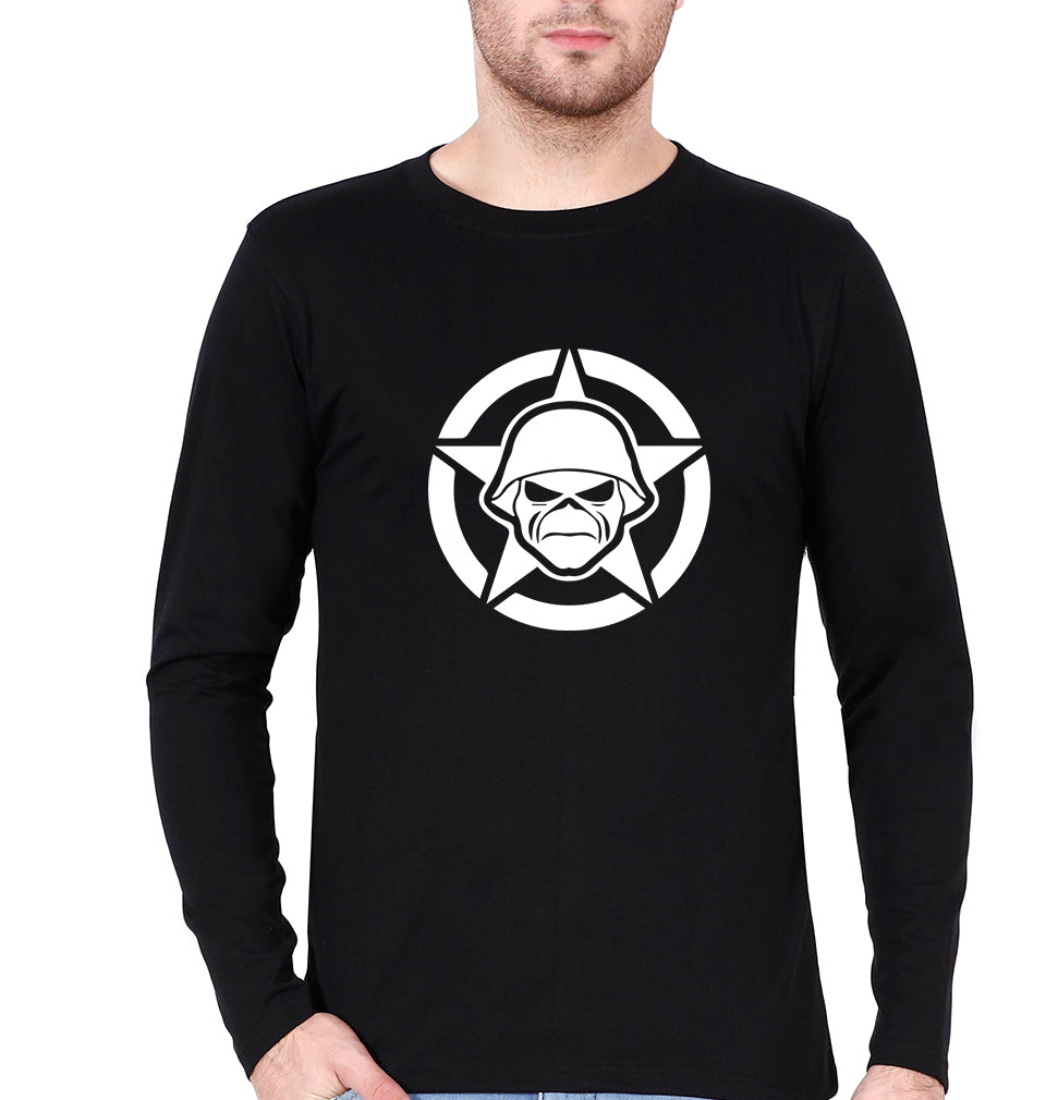 Iron Maiden Full Sleeves T-Shirt for Men-S(38 Inches)-Black-Ektarfa.online
