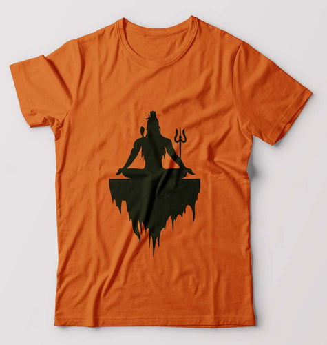 Mahakal Mahadev Bholenath Shiva Shivji T-Shirt for Men-Orange-Ektarfa.online