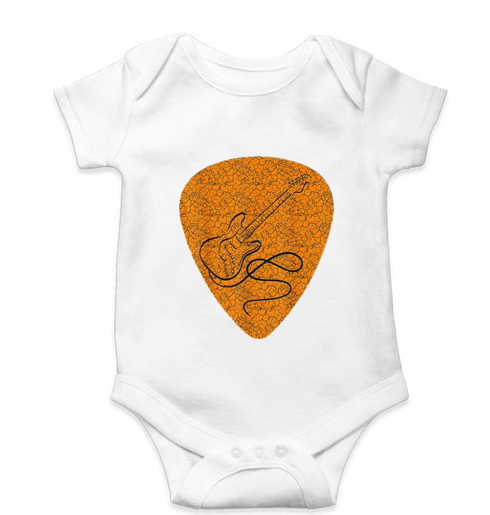 Guitar Kids Romper Kids Romper For Baby Boy/Girl-0-5 Months(18 Inches)-White-Ektarfa.online