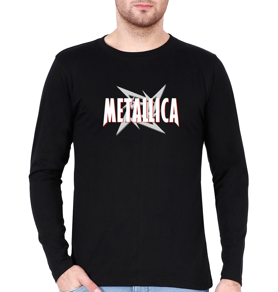 Metallica Full Sleeves T-Shirt for Men-Black-Ektarfa.online