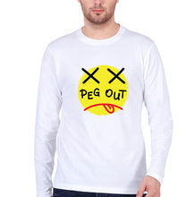 Load image into Gallery viewer, Peg Out Full Sleeves T-Shirt for Men-White-Ektarfa.online
