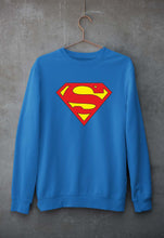 Load image into Gallery viewer, Superman Unisex Sweatshirt for Men/Women-S(40 Inches)-Royal Blue-Ektarfa.online
