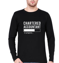 Load image into Gallery viewer, Chartered Accountants(CA) In Progress Full Sleeves T-Shirt for Men-S(38 Inches)-Black-Ektarfa.online
