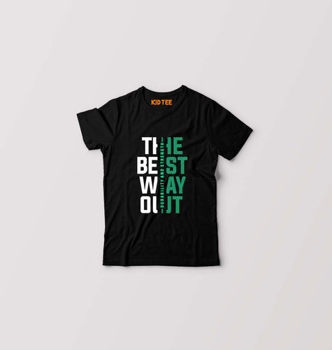 The Best Way Kids T-Shirt for Boy/Girl-Black-Ektarfa.online