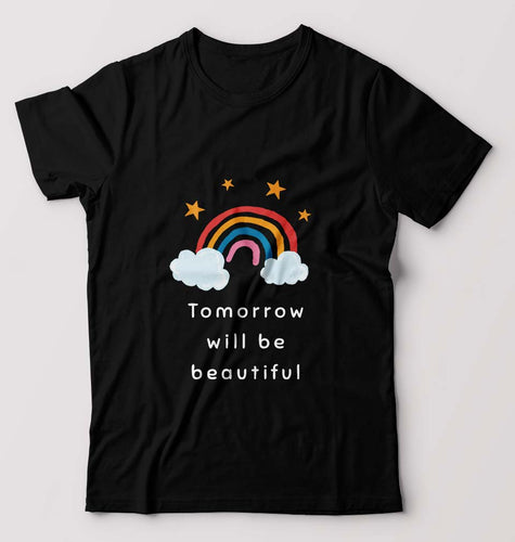 Tomorrow Will Be Beautiful T-Shirt for Men-Black-Ektarfa.online