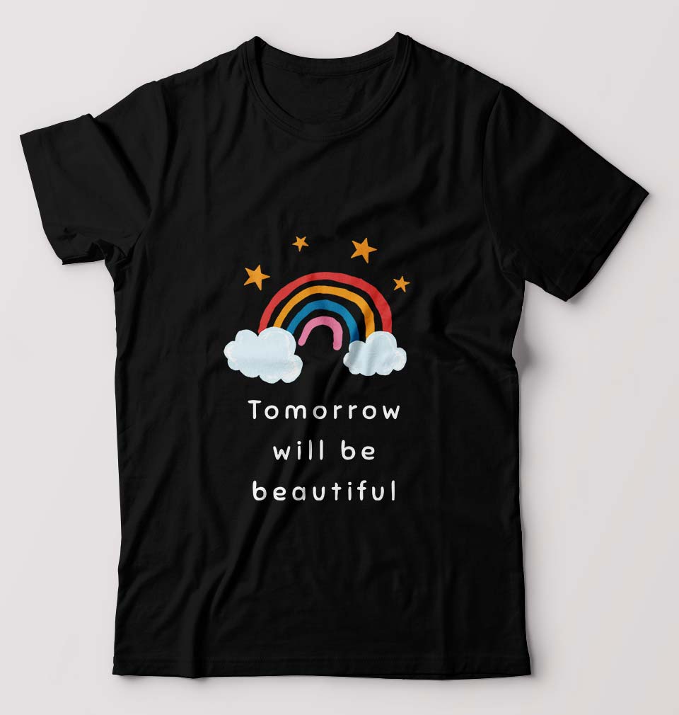 Tomorrow Will Be Beautiful T-Shirt for Men-Black-Ektarfa.online