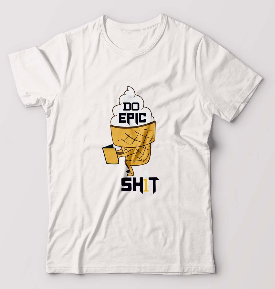 Shit T-Shirt for Men-S(38 Inches)-White-Ektarfa.online