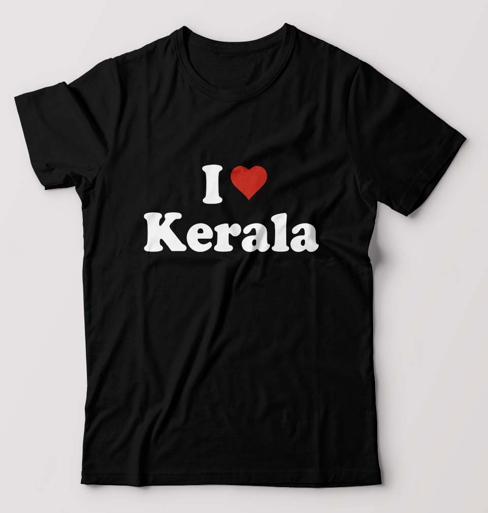 I Love Kerala T-Shirt for Men-Black-Ektarfa.online