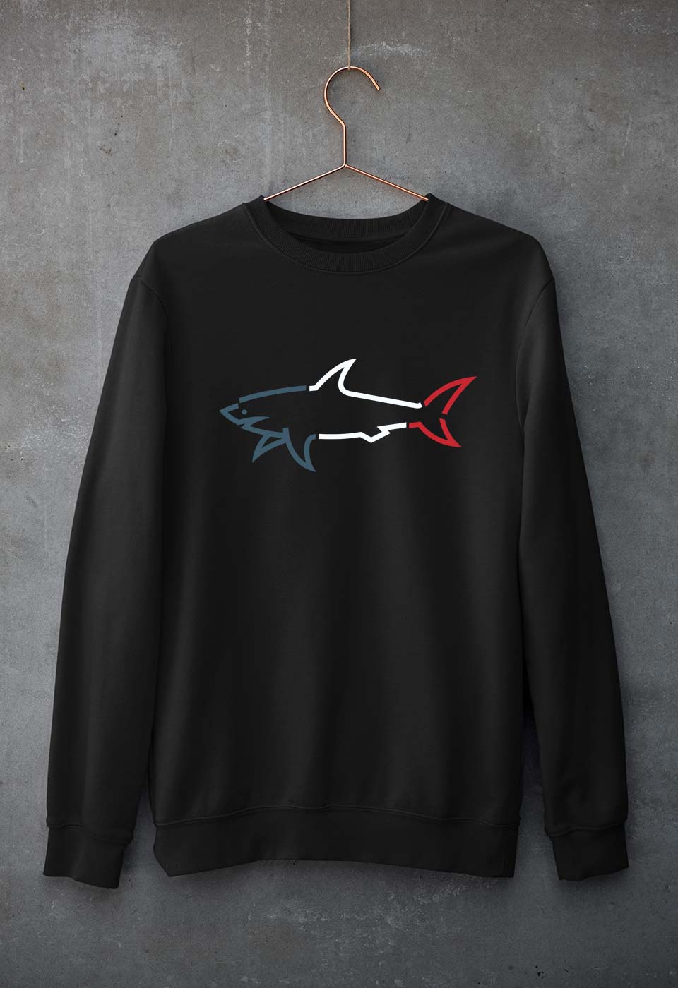 Paul & Shark Unisex Sweatshirt for Men/Women-Black-Ektarfa.online