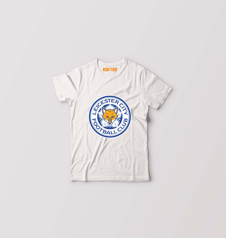 LEICESTER CITY Kids T-Shirt for Boy/Girl-White-Ektarfa.online