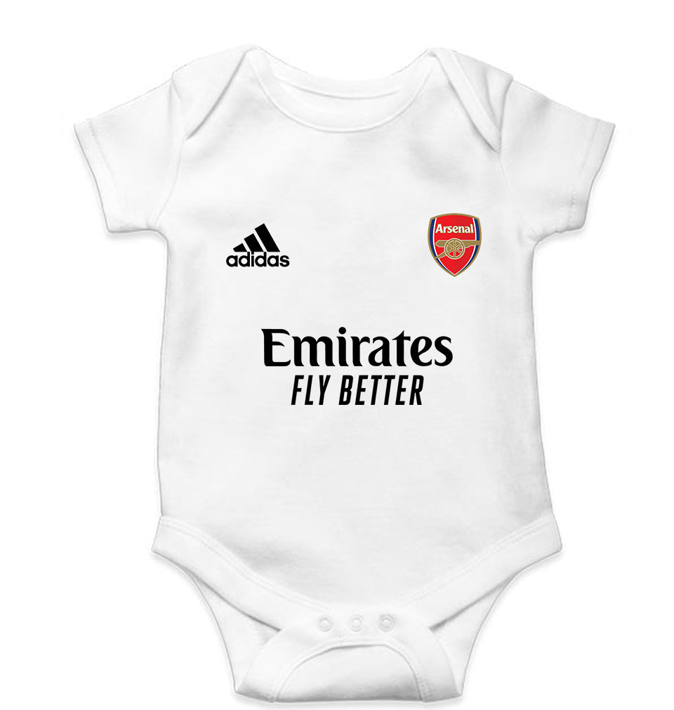 Arsenal 2021-22 Kids Romper For Baby Boy/Girl-0-5 Months(18 Inches)-White-Ektarfa.online