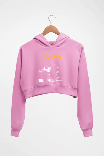 Tick Tick Boom Crop HOODIE FOR WOMEN-Light Baby Pink-Ektarfa.online