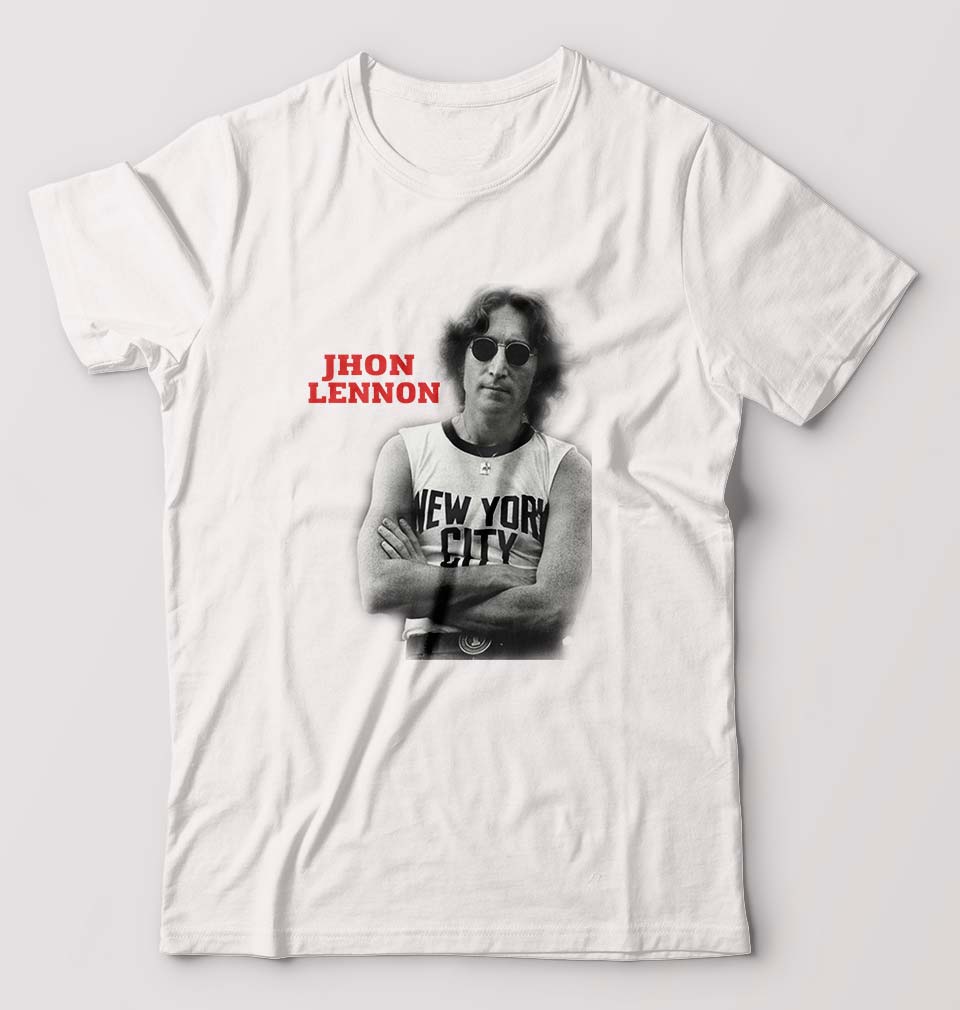 John Lennon T-Shirt for Men-White-Ektarfa.online