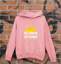 Load image into Gallery viewer, Kings Are Born In September Unisex Hoodie for Men/Women-S(40 Inches)-Light Baby Pink-Ektarfa.online
