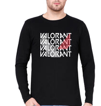 Load image into Gallery viewer, Valorant Full Sleeves T-Shirt for Men-Black-Ektarfa.online
