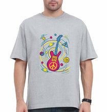 Load image into Gallery viewer, Psychedelic Music Oversized T-Shirt for Men-Grey-Ektarfa.online
