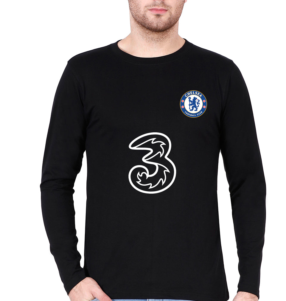 Chelsea 2021-22 Full Sleeves T-Shirt for Men-S(38 Inches)-Black-Ektarfa.online