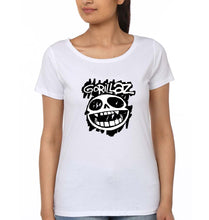 Load image into Gallery viewer, Gorillaz T-Shirt for Women-White-Ektarfa.online
