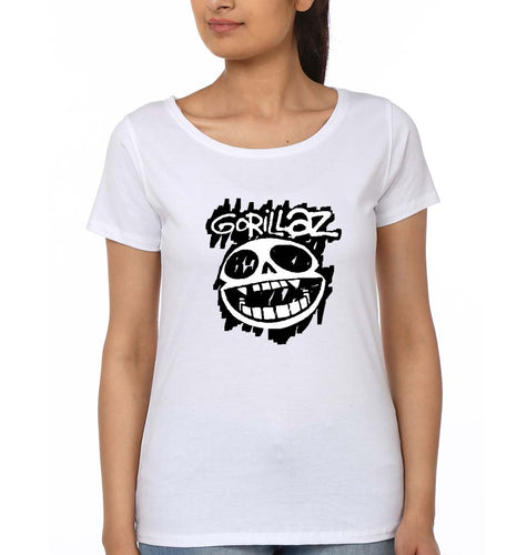 Gorillaz T-Shirt for Women-White-Ektarfa.online