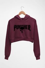 Load image into Gallery viewer, Punisher Crop HOODIE FOR WOMEN
